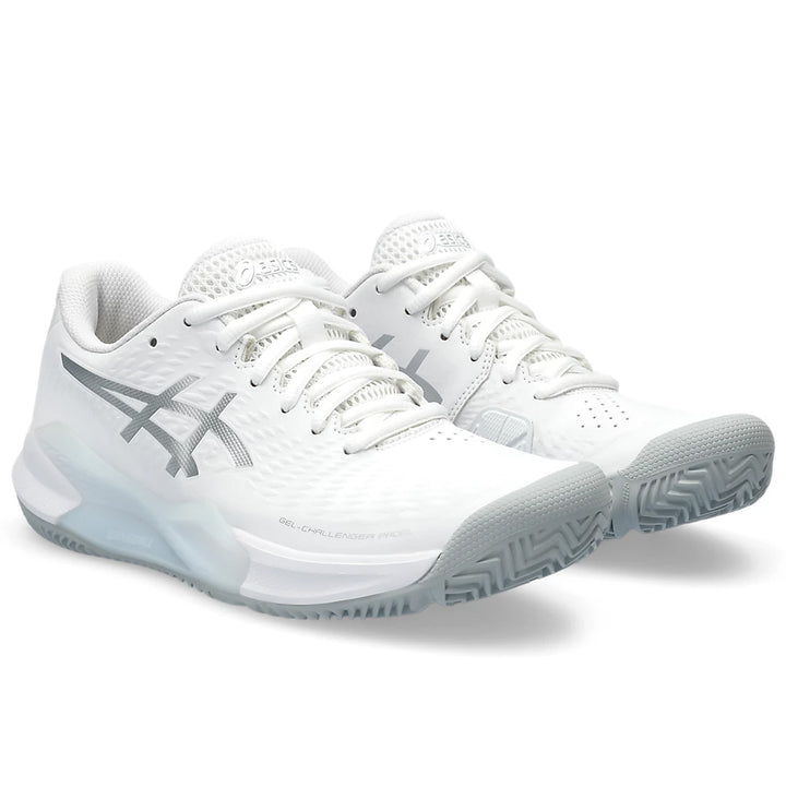 Asics Women's Gel Challenger 14 Padel Shoes White Pure Silver