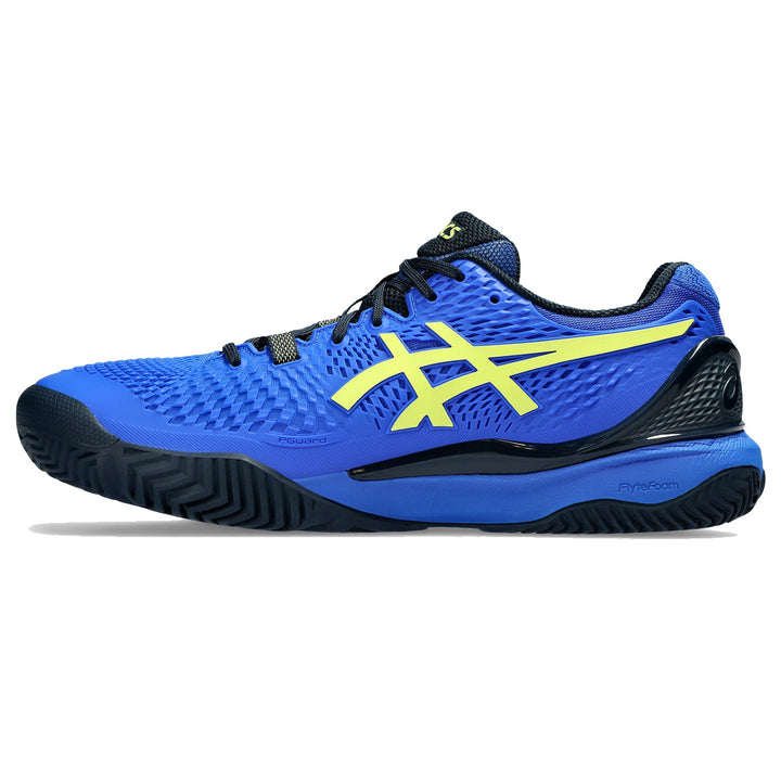 Asics Men's Gel Resolution 9 Padel Shoes Illusion Blue Glow Yellow